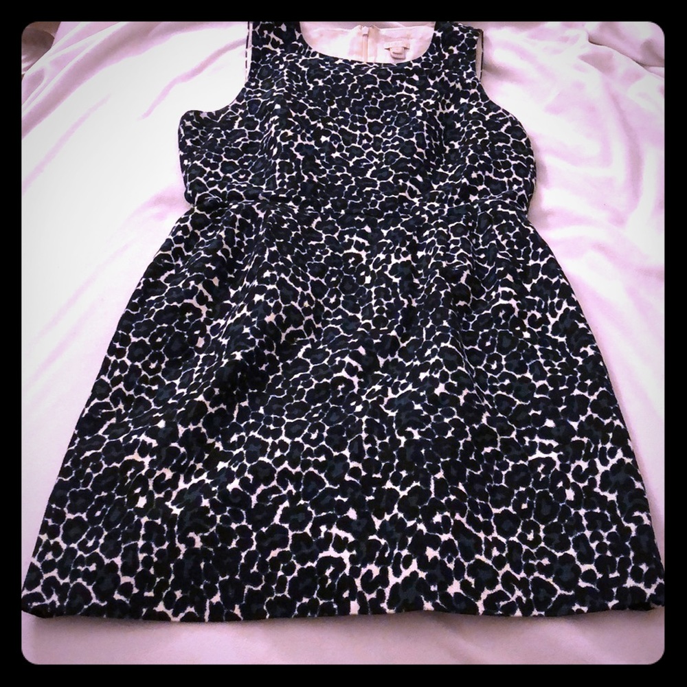 Leopard print J.Crew sleeveless dress